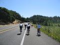 Riding three wide on the Silverado Trail.  No cars, honest.