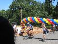 It's really a bicycle limbo contest.  How low can you go, Paul?